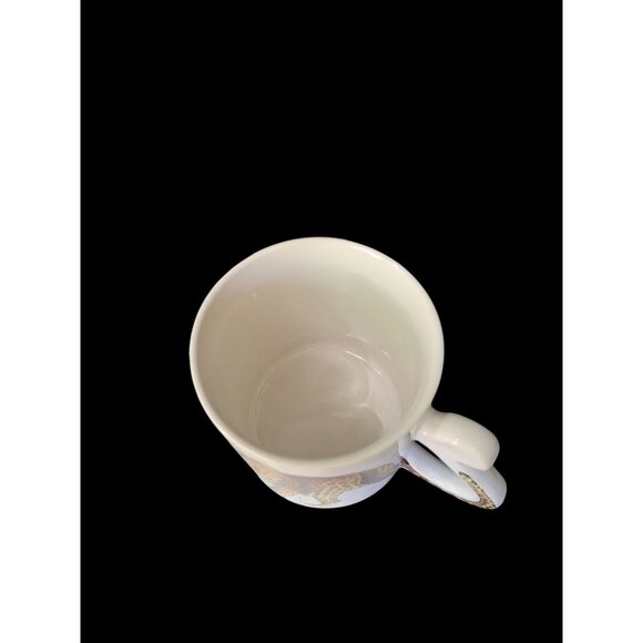 Vintage Leopard Collector Ceramic Mug With Lid By Action Japan E James - Picture 4 of 6